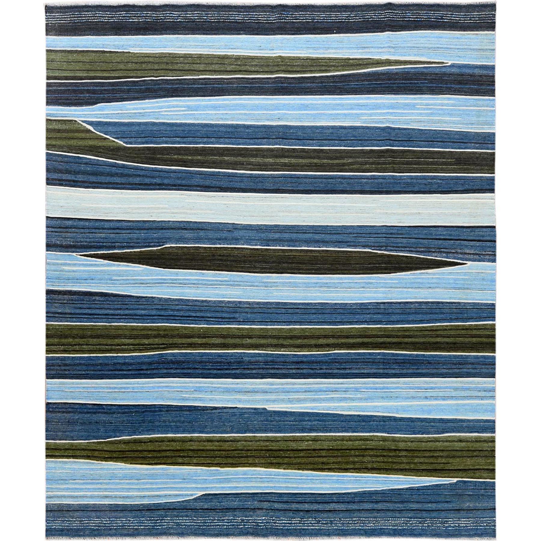 Modern & Contemporary Wool Hand-Woven Area Rug 8'5